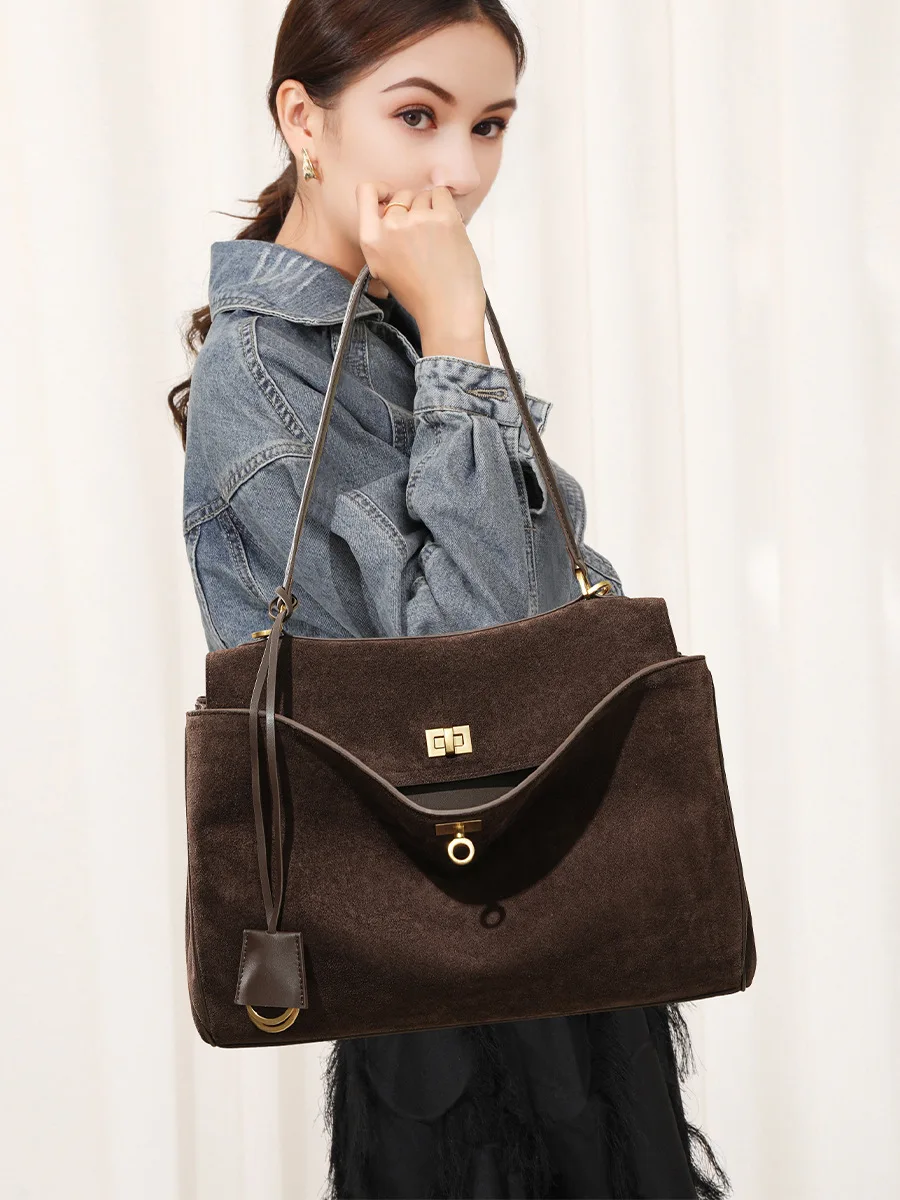 Herbst-Winter Damen Wildleder  – Luxury Bags Tote Bewertung und Preis
