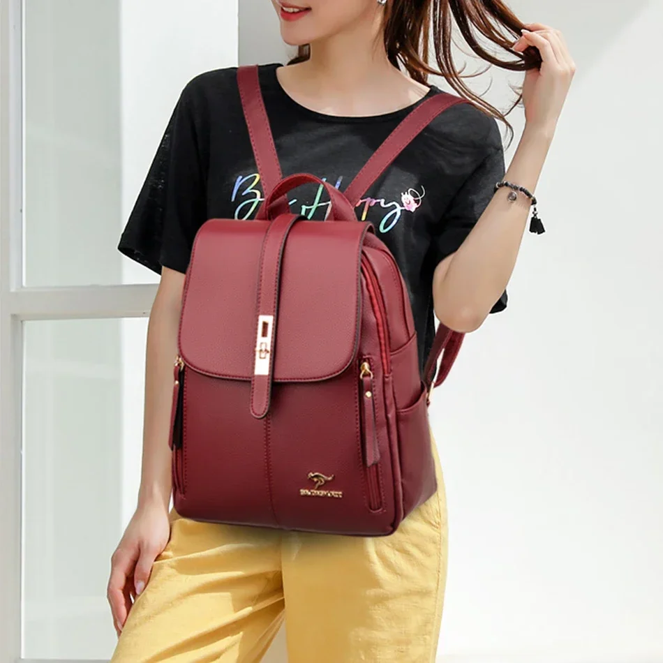Damen-Rucksack aus Leder mit g – Luxury Bags Leather Bewertung und Preis